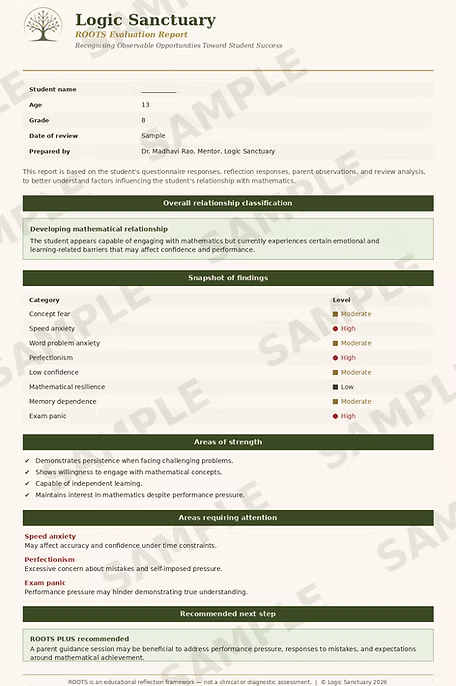 Sample ROOTS Report